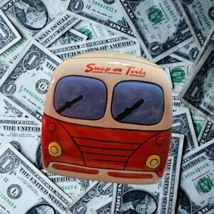 New Snap On Ceramic Camper Bank  (4285)